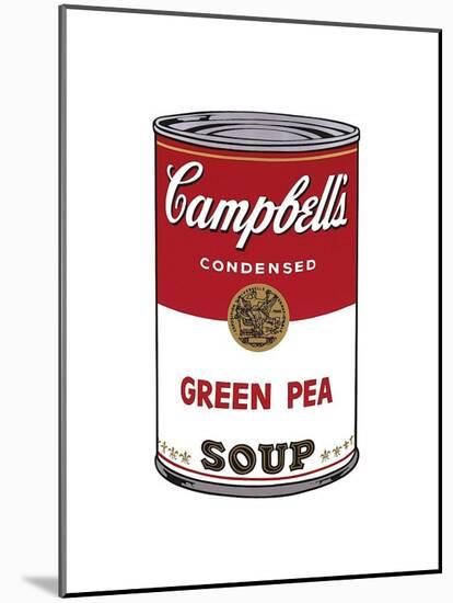 Campbell's Soup I: Green Pea, c.1968-Andy Warhol-Mounted Giclee Print