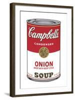 Campbell's Soup I: Onion, 1968-Andy Warhol-Framed Art Print