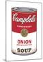 Campbell's Soup I: Onion, 1968-Andy Warhol-Mounted Art Print