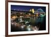 Campbells Cove and Sydney Harbour Bridge-W. Perry Conway-Framed Photographic Print