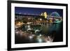 Campbells Cove and Sydney Harbour Bridge-W. Perry Conway-Framed Photographic Print