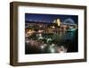 Campbells Cove and Sydney Harbour Bridge-W. Perry Conway-Framed Photographic Print