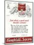 Campbells Soup Ad-null-Mounted Photographic Print