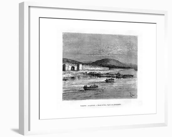 Campeche, Yucatán, Mexico, 19th Century-Edouard Riou-Framed Giclee Print