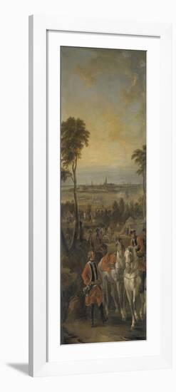 Campement de mousquetaires en vue du siège de la ville et de la citadelle d'Anvers le 1er juin 1746-Pierre Lenfant-Framed Giclee Print