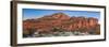 Camper at Red Cliff Campground, Red Cliffs Recreation Area, St. George, Utah, USA-null-Framed Photographic Print