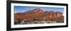 Camper at Red Cliff Campground, Red Cliffs Recreation Area, St. George, Utah, USA-null-Framed Photographic Print