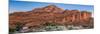 Camper at Red Cliff Campground, Red Cliffs Recreation Area, St. George, Utah, USA-null-Mounted Photographic Print