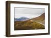 Camper buses driving into the heart of Denali National Park, Alaska, United States of America, Nort-JIA JIAHE-Framed Photographic Print