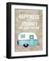 Camper Happiness Is Journey-Amy Brinkman-Framed Art Print