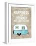 Camper Happiness Is Journey-Amy Brinkman-Framed Art Print