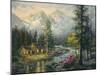 Camper's Cabin-Nicky Boehme-Mounted Premium Giclee Print