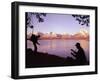 Campers at Jackson Lake in Grand Teton National Park-Ralph Crane-Framed Photographic Print