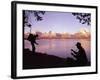 Campers at Jackson Lake in Grand Teton National Park-Ralph Crane-Framed Photographic Print