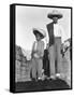 Campesino and Son, State of Veracruz, Mexico, 1927-Tina Modotti-Framed Stretched Canvas