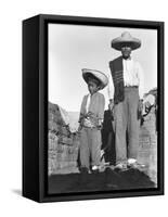 Campesino and Son, State of Veracruz, Mexico, 1927-Tina Modotti-Framed Stretched Canvas