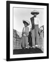 Campesino and Son, State of Veracruz, Mexico, 1927-Tina Modotti-Framed Giclee Print