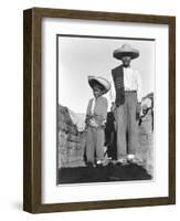 Campesino and Son, State of Veracruz, Mexico, 1927-Tina Modotti-Framed Giclee Print