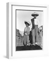 Campesino and Son, State of Veracruz, Mexico, 1927-Tina Modotti-Framed Giclee Print