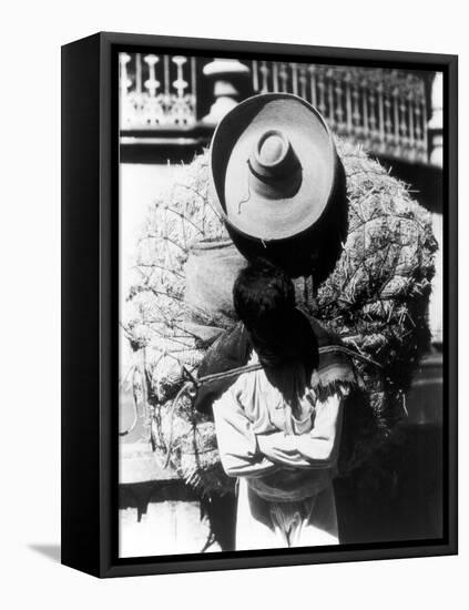 Campesino, State of Veracruz, Mexico, 1927-Tina Modotti-Framed Stretched Canvas