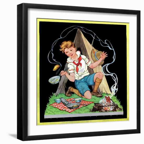 Campfire Cooking - Child Life-Hazel Frazee-Framed Giclee Print