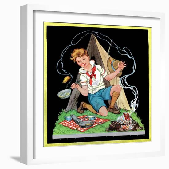 Campfire Cooking - Child Life-Hazel Frazee-Framed Giclee Print