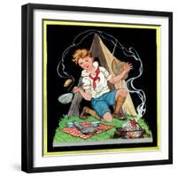 Campfire Cooking - Child Life-Hazel Frazee-Framed Giclee Print