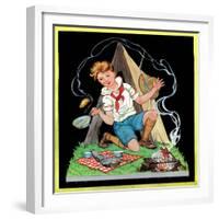 Campfire Cooking - Child Life-Hazel Frazee-Framed Giclee Print