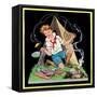Campfire Cooking - Child Life-Hazel Frazee-Framed Stretched Canvas