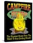 Campfire Fish Fry-Mark Frost-Stretched Canvas