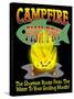 Campfire Fish Fry-Mark Frost-Stretched Canvas