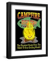 Campfire Fish Fry-Mark Frost-Framed Premium Giclee Print