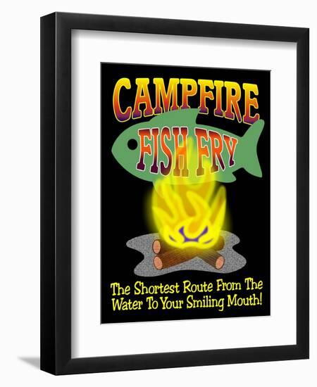 Campfire Fish Fry-Mark Frost-Framed Premium Giclee Print