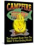 Campfire Fish Fry-Mark Frost-Stretched Canvas