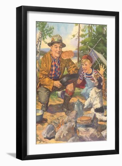 Campfire Flapjacks-null-Framed Art Print