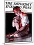 "Campfire Girl," Saturday Evening Post Cover, July 26, 1924-Pearl L. Hill-Mounted Giclee Print