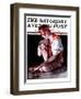 "Campfire Girl," Saturday Evening Post Cover, July 26, 1924-Pearl L. Hill-Framed Giclee Print