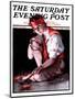 "Campfire Girl," Saturday Evening Post Cover, July 26, 1924-Pearl L. Hill-Mounted Giclee Print