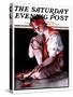 "Campfire Girl," Saturday Evening Post Cover, July 26, 1924-Pearl L. Hill-Stretched Canvas