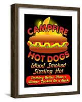 Campfire Hot Dogs-Mark Frost-Framed Giclee Print