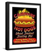 Campfire Hot Dogs-Mark Frost-Framed Giclee Print