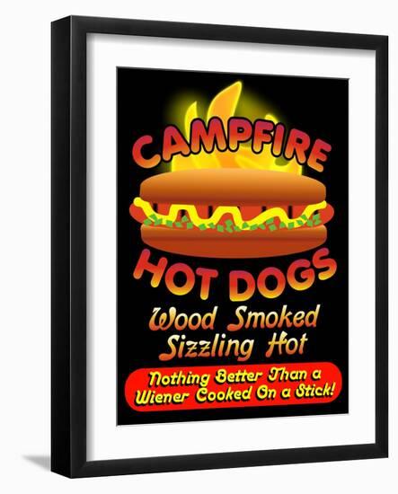 Campfire Hot Dogs-Mark Frost-Framed Giclee Print