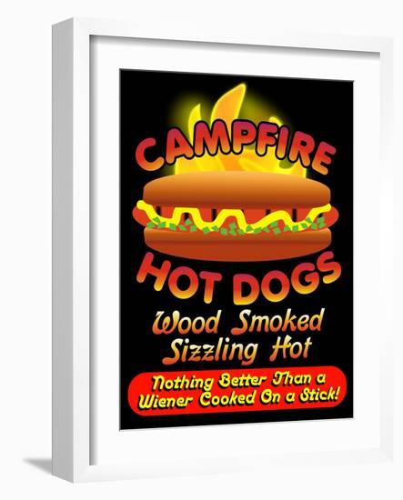 Campfire Hot Dogs-Mark Frost-Framed Giclee Print