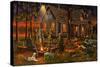 Campfire Tales-Geno Peoples-Stretched Canvas