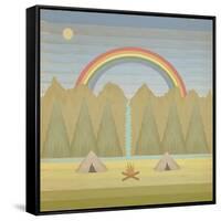 Campfire-Tammy Kushnir-Framed Stretched Canvas