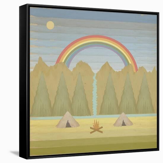 Campfire-Tammy Kushnir-Framed Stretched Canvas