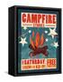 Campfire-Cory Steffen-Framed Stretched Canvas