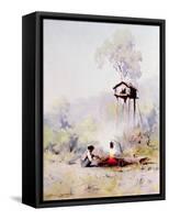 Campfire-Sidney Laurence-Framed Stretched Canvas