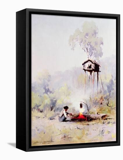 Campfire-Sidney Laurence-Framed Stretched Canvas