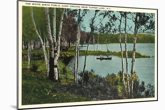 Campground near Tupper Lake, New York-null-Mounted Art Print
